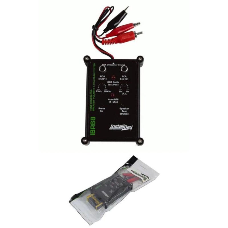 Install Bay جهاز اختبار كابل RCA AIO 9V من إنستال باي مع مولد نغمة للتحقق من قطبية السماعات / IBR68 - Image 1