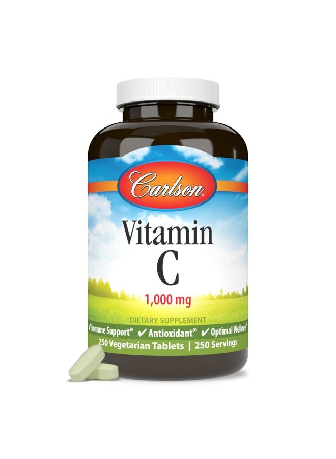 Carlson Vitamin C 1,000 mg, 250 Count - Image 5