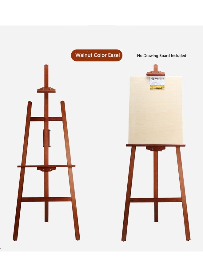 صحراء الواحة حامل رسم خشبي متين، حامل عرض قابل للطي من خشب الصنوبر، رسم خشبي، لوح رسم خشبي من خشب الزان (1.5 متر) - Image 2