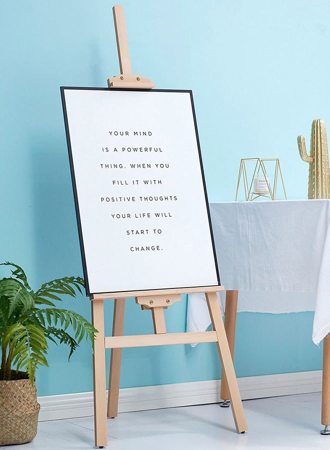 صحراء الواحة حامل رسم خشبي متين، حامل عرض قابل للطي من خشب الصنوبر، رسم خشبي، لوح رسم خشبي من خشب الزان (1.5 متر) - Image 3