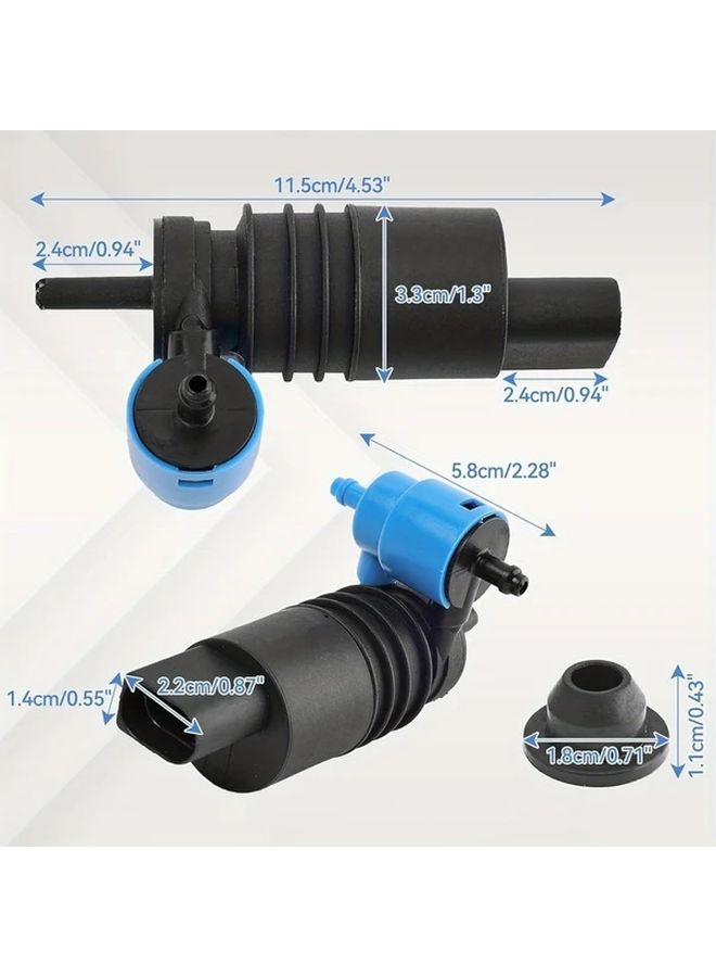Windshield Washer Pump 1pc Compatible With Volkswagen Audi Skoda 1J6955651 1K6955651 - Image 2