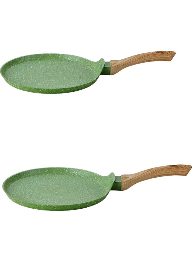 Olofe Small Flat-Bottom Frying Pan, Baby Breakfast Pan, Pancake Maker, Baby Food Supplement, Multifunctional Household Small Skillet, 17Cm - Image 1