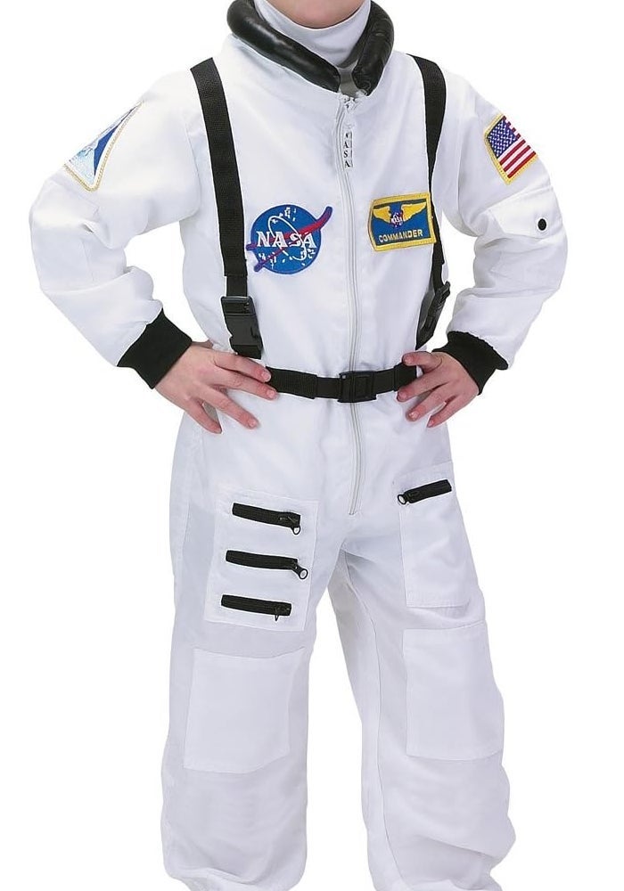 Aeromax Jr. Astronaut Suit with NASA Patches and Cap for Kids - Image 1
