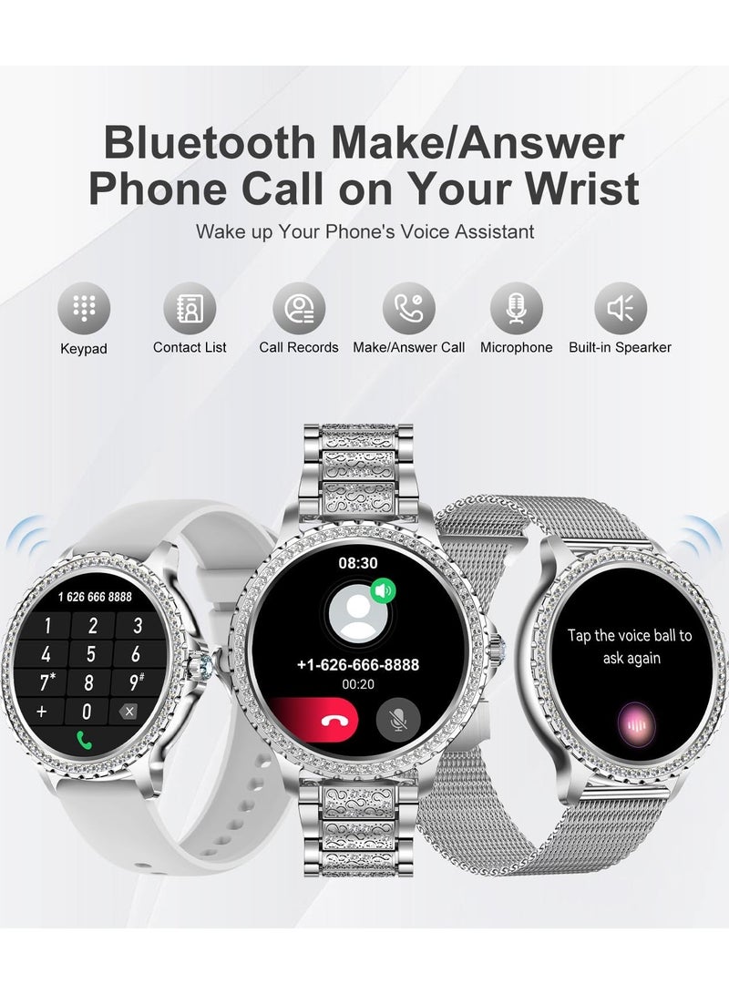 TDZDDYS Smart Watch for Women(Answer/Make Call), 200+Watch Faces Fitness Tracker Waterproof Smartwatch for Android iPhone Compatible,Smartwatch Blood Pressure Heart Rate Sleep Monitor - Image 4