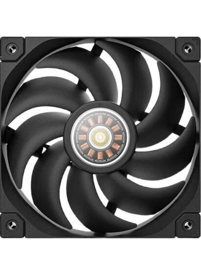 DEEPCOOL مروحة تبريد حالة ديب كول Ft12 (12025/محرك تحكم مغلق Foc/موصل 4 دبابيس-Pwm/أربعة زوايا مطلية بالمطاط/ضمان 5 سنوات) - Image 1