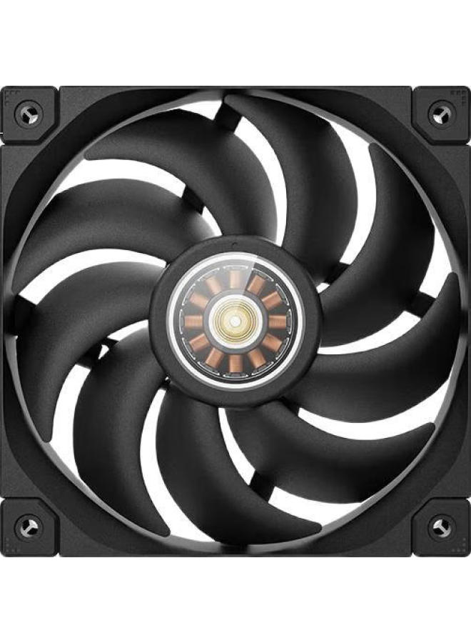 DEEPCOOL مروحة تبريد حالة ديب كول Ft12 (12025/محرك تحكم مغلق Foc/موصل 4 دبابيس-Pwm/أربعة زوايا مطلية بالمطاط/ضمان 5 سنوات) - Image 3