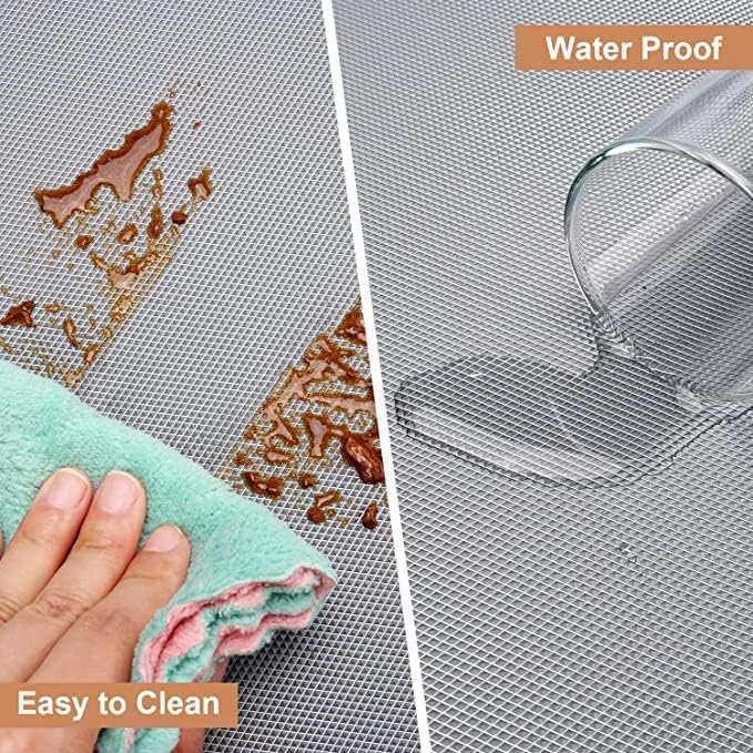 ElastPro (45 cm X 5 m) Grey EVA Food Grade Washable Anti Slip Mat/Sheet for Fridge, Shelf Liner, Table, Kitchen Drawer mat (Diamond Texture, Grey) - Image 3