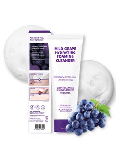 FARMSKIN Freshfood For Skin Mild Greape Hydrating Foaming Cleanser 59floz 175ml  Forming Facial CleanserMakeup Remover Foaming CleanserDeep CleansingNonIrritatingKorean Skin Care