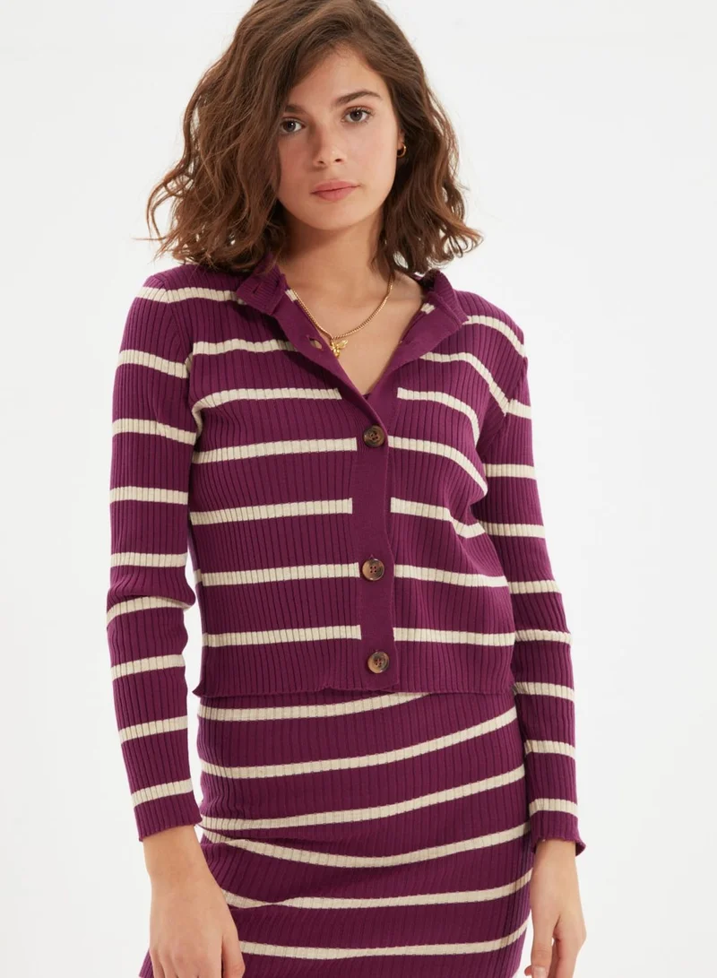 trendyol Ribbed Knitted Dress