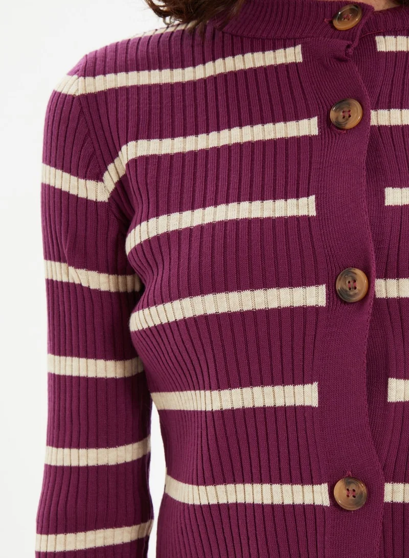 trendyol Ribbed Knitted Dress