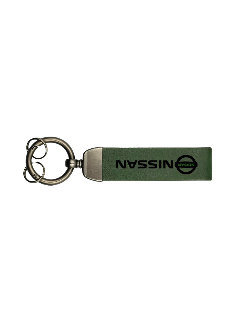 Nissan Metal Ring PU Leather Strap Keychain Home Key Chain Car Keychain NISSAN Car Key Chain Super Finish 1Pcs  - Image 5