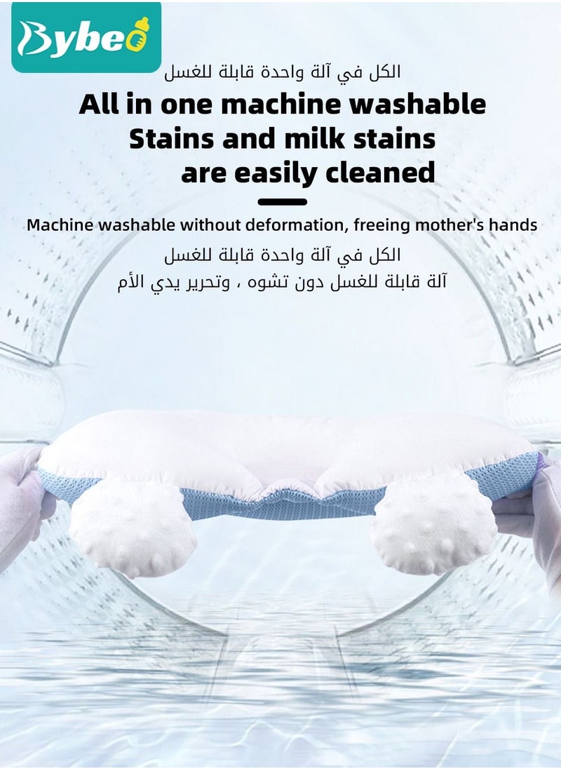 Bybeo - Baby Newborn Nursing Sleeping Pillow Anti-Startle Toddler Boys and Girls Comfortable Lightweight Shaping Pillows for Kids Infant - Image 1