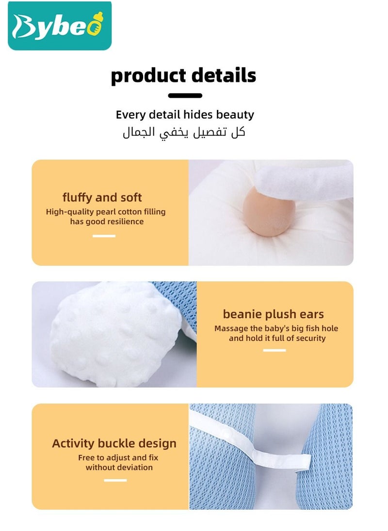 Bybeo - Baby Newborn Nursing Sleeping Pillow Anti-Startle Toddler Boys and Girls Comfortable Lightweight Shaping Pillows for Kids Infant - Image 1