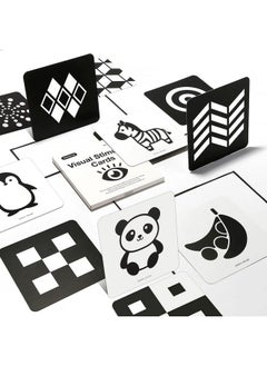 beiens High Contrast Baby Flashcards Newborn Brain Development Toys Visual Stimulation Learning Activity Cards 20 Pcs 40 Pages 5.5  - Image 2