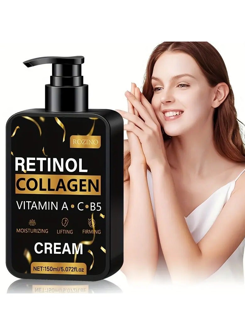 ROZINO Retinol Collagen Cream: Moisturizing and Firming, Suitable for All Skin Types - Image 1