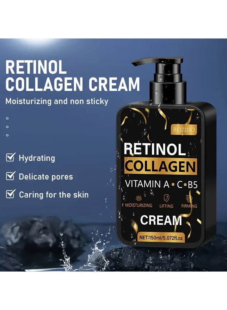 ROZINO Retinol Collagen Cream: Moisturizing and Firming, Suitable for All Skin Types - Image 4