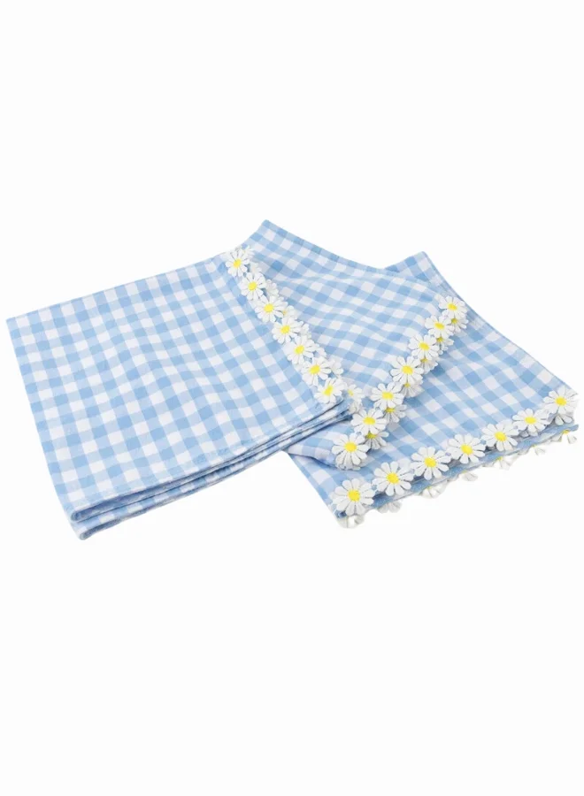Meri Meri Daisy Edge Gingham Napkins