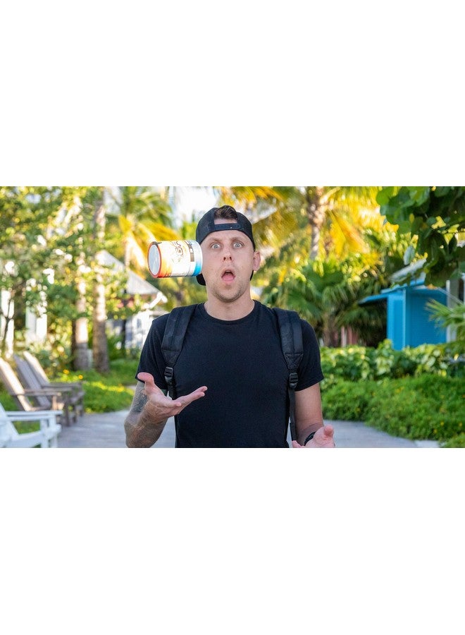 جي فيول مسحوق الطاقة G Fuel Roman Atwood، خالٍ من السكر، مكمل غذائي مركّز بالكافيين، مزيج من الماء، نكهة البرتقال وجوز الهند والأناناس، أحماض أمينية مركّزة، مزيج من الفيتامينات ومضادات الأكسدة - 9.8 أونصة (40 وجبة) - Image 2