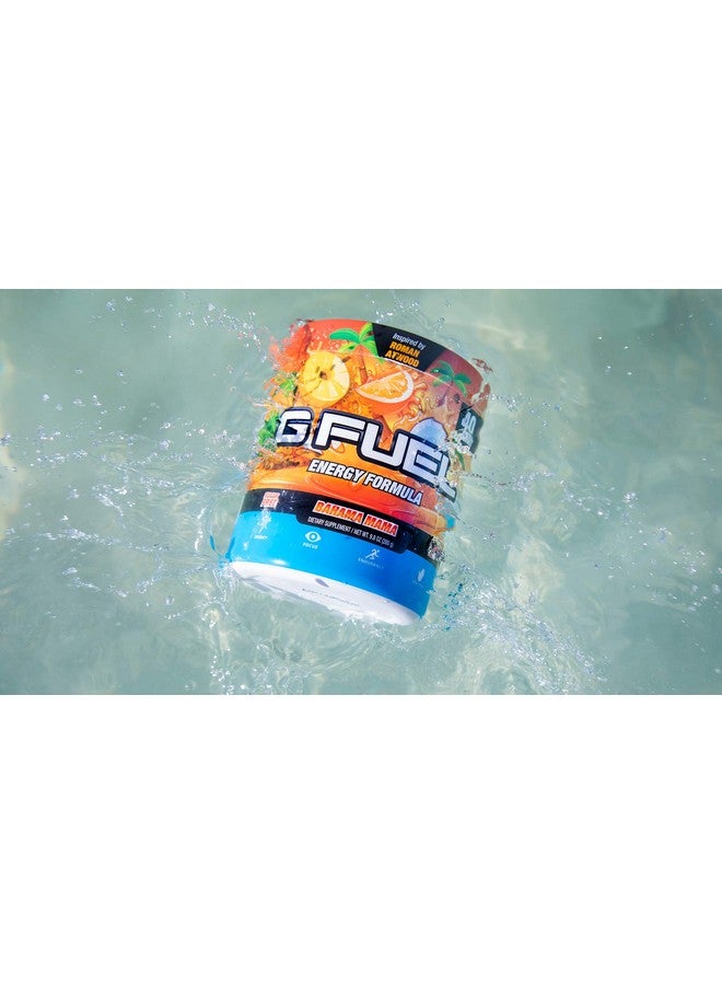 جي فيول مسحوق الطاقة G Fuel Roman Atwood، خالٍ من السكر، مكمل غذائي مركّز بالكافيين، مزيج من الماء، نكهة البرتقال وجوز الهند والأناناس، أحماض أمينية مركّزة، مزيج من الفيتامينات ومضادات الأكسدة - 9.8 أونصة (40 وجبة) - Image 1