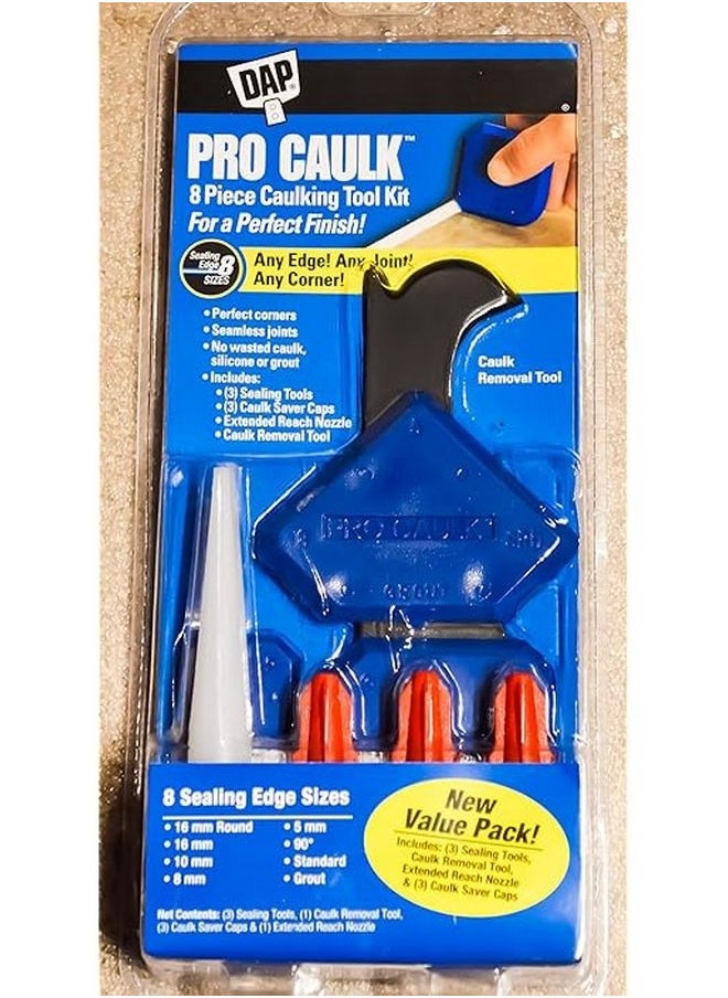 Dap - Pro Caulk 8 Pcs Caulking Tool Kit - Image 1