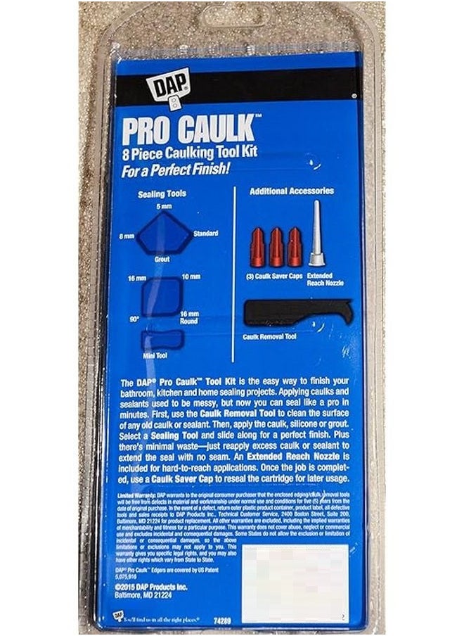Dap - Pro Caulk 8 Pcs Caulking Tool Kit - Image 1