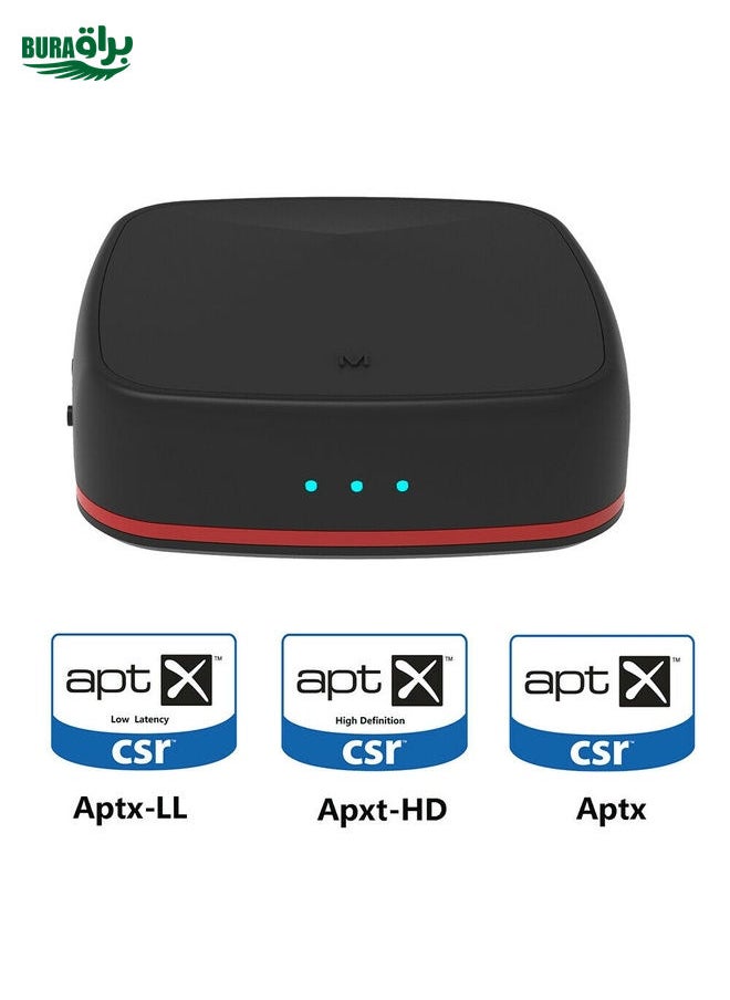 BURAQ - Aptx Bluetooth Transmitter Receiver Wireless Adapter Toslink/SPDIF - Image 1