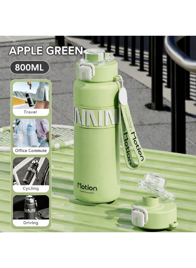 MOTION 800ml Vacuum Insulated Water Bottle – 316 Stainless Steel Inner, Double Wall Thermal Insulation, Leak-Proof, Wide Mouth, Stylish Design - Image 2