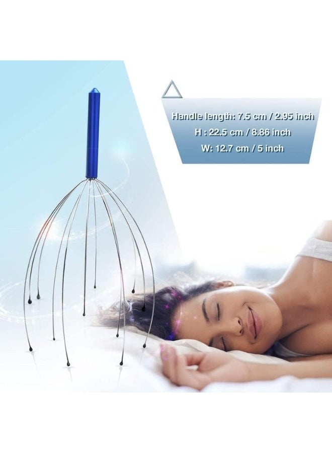 ريكستك جهاز تدليك الرأس الأوتوماتيكي RIXTEC | جهاز تدليك فروة الرأس اليدوي لتخفيف الألم، ونمو الشعر، والاسترخاء | مؤشر فروة الرأس الأخطبوطي - Image 2