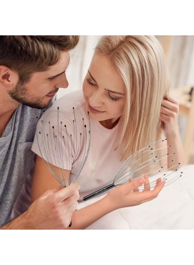 ريكستك جهاز تدليك الرأس الأوتوماتيكي RIXTEC | جهاز تدليك فروة الرأس اليدوي لتخفيف الألم، ونمو الشعر، والاسترخاء | مؤشر فروة الرأس الأخطبوطي - Image 4