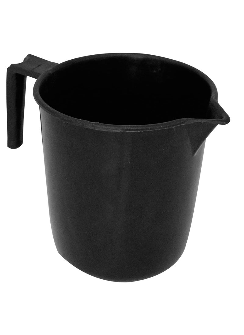 Kuber Industries Kuber Industries 3 Pieces Plastic Bucket, Mug & Stool Set (Black)  - Image 3