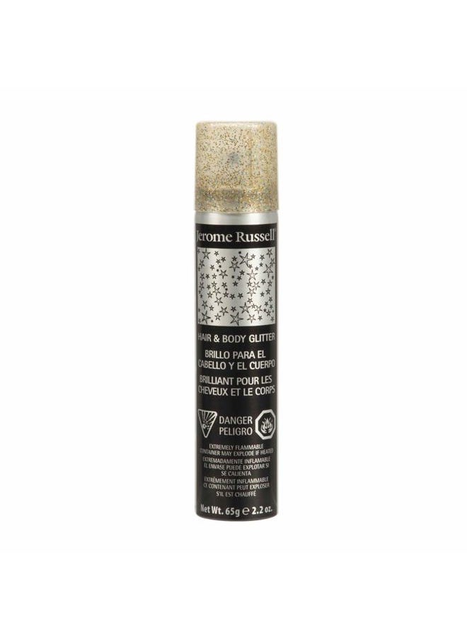 Jerome Russell Temporary Hair and Body Glitter Color Spray, Travel Spray, Lightweight, Adds Sparkly Shimmery Glow, Perfect to use On Hair, Skin, or Clothing, 2.2 oz - MULTI-COLOR x 1 Pack  - Image 1