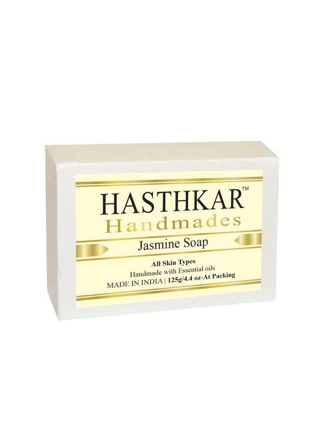 byPurenaturals Hasthkar Handmades Herbal Natural Handmade Jasmine Soap Bar 125Gm  - Image 2