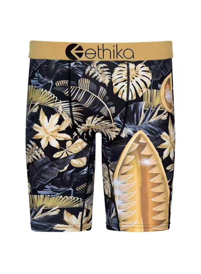 Ethika's Same Men's Underwear Boxer Trbottomy Brand Shorts Ice Silk Print Sports Quick-drying Extbottomed Leggings