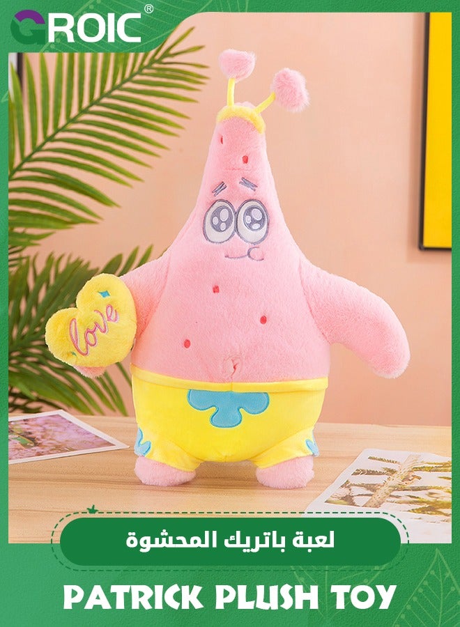 GROIC 60cm Pink Patrick Plush Toy, Baby Anime Plush Dolls, Cute Sleeping Pillow, Patrick Stuffed Animal Soft Doll Birthday Gift For Boys & Girls - Image 1