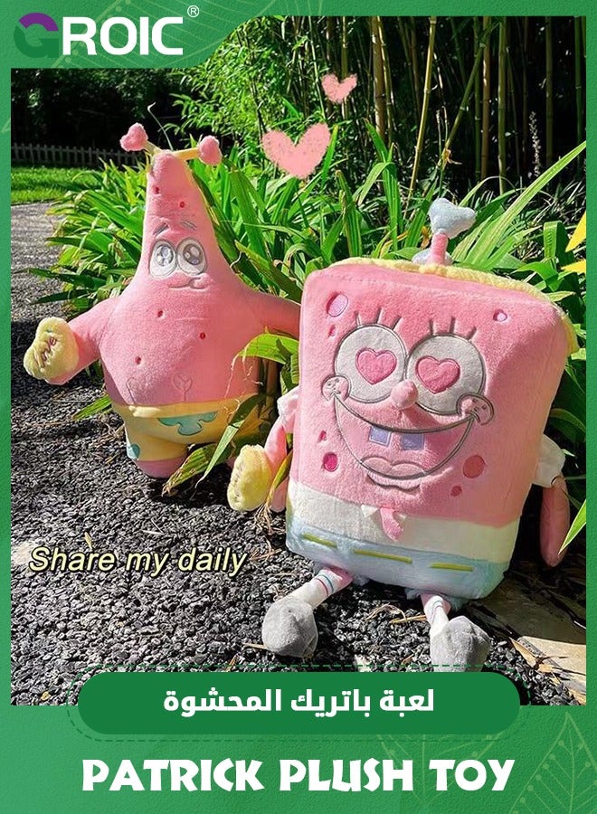 GROIC 60cm Pink Patrick Plush Toy, Baby Anime Plush Dolls, Cute Sleeping Pillow, Patrick Stuffed Animal Soft Doll Birthday Gift For Boys & Girls - Image 3