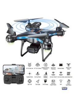 TIGER F192 Drone with HD Camera – 90° Remote ESC Camera, Multifunctional Mini Drone with Optical Flow Positioning, Handless Mode, Altitude Mode, 360° Flip, WiFi, One Key Return, Obstacle Avoidance, LED Lights  - Image 1
