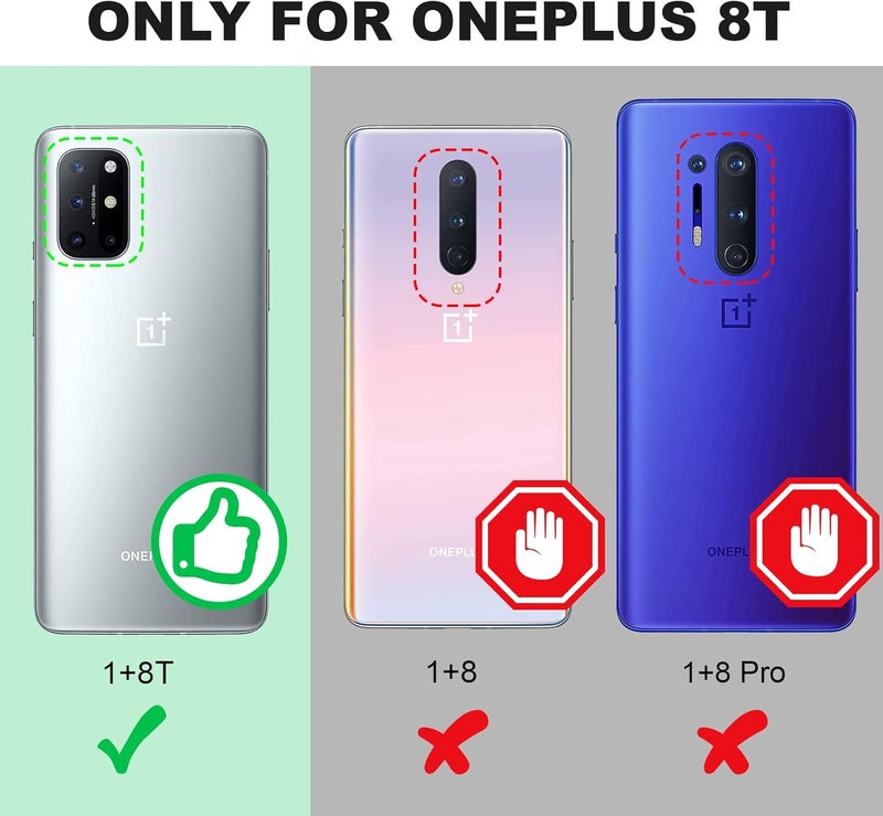 SILVERBACK for OnePlus 8T Case Clear with Ring Kickstand, Protective Soft TPU Shock -Absorbing Bumper Shockproof Phone Case for OnePlus 8T 5G -Clear - Image 2