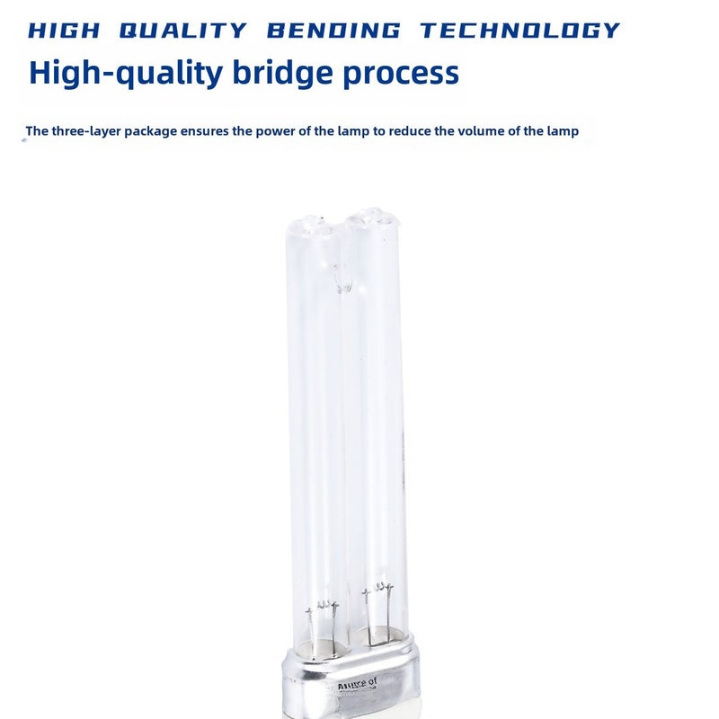 H-type ultraviolet disinfection lamp ultraviolet disinfection lamp sterilization quartz lamp kindergarten home appliance UV lamp(9W145mm long G23 lamp holder) - Image 5