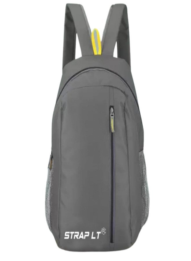 StrapLt KO GREYPROBAG54_10 Men's and Women's PU Casual Backpack | Grey | - Image 1