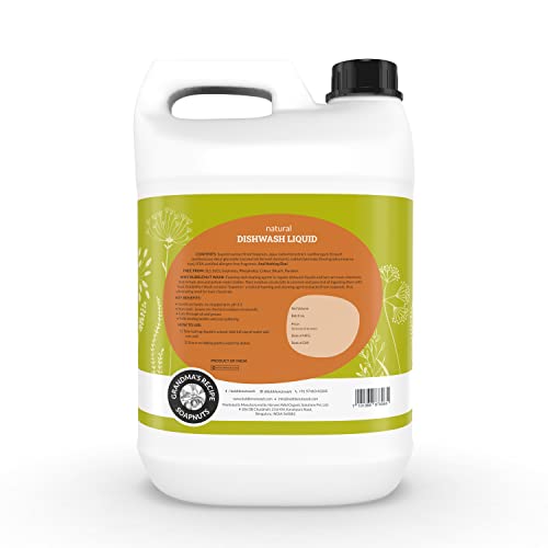 BubbleNut Wash Natural And Organic Dishwash Liquid - Herbal, Soap nuts based, Ecofriendly, Baby safe, Dishwashing liquid 5 Lits - Image 2