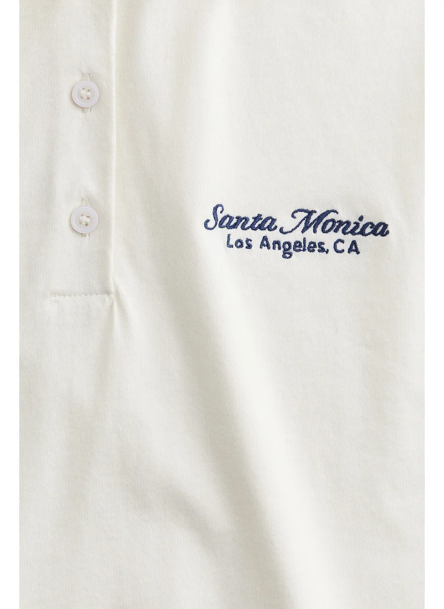 H&M Text-Motif Polo Shirt