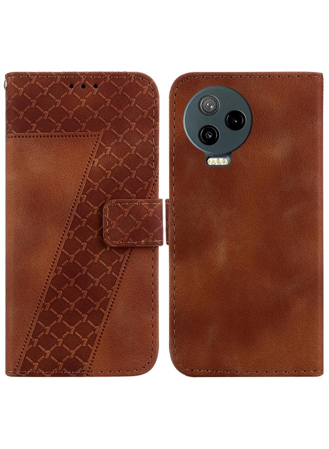 زبون جراب لهاتف Infinix Note 12 Pro 4G/Note 12 2023 جراب هاتف جلدي منقوش على شكل سبعة - Image 1