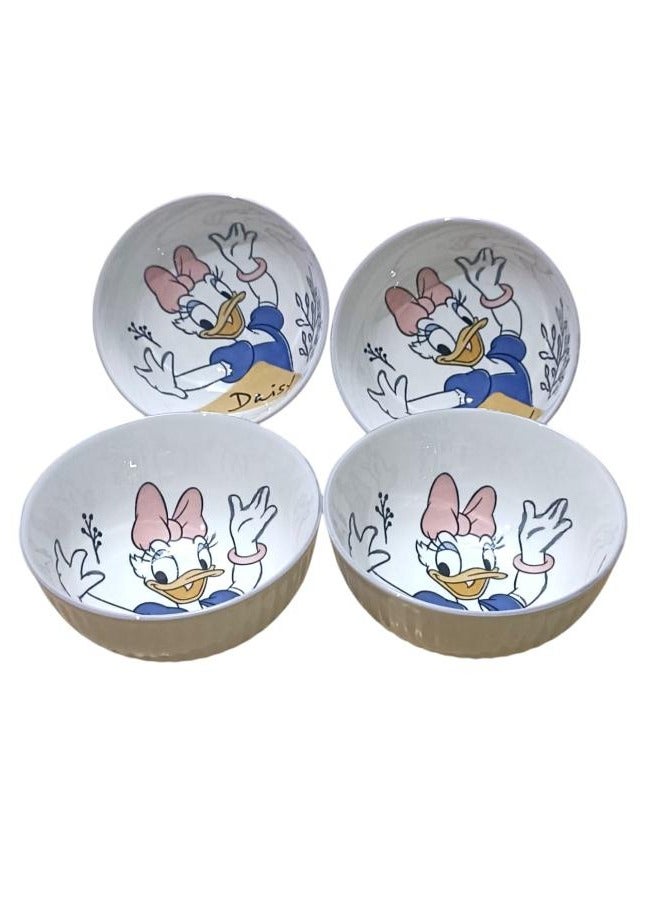 Disney Kids Porcelain Bowls Set – 4 Pieces, 350ml, Safe & Stylish Dining for Children - Image 2