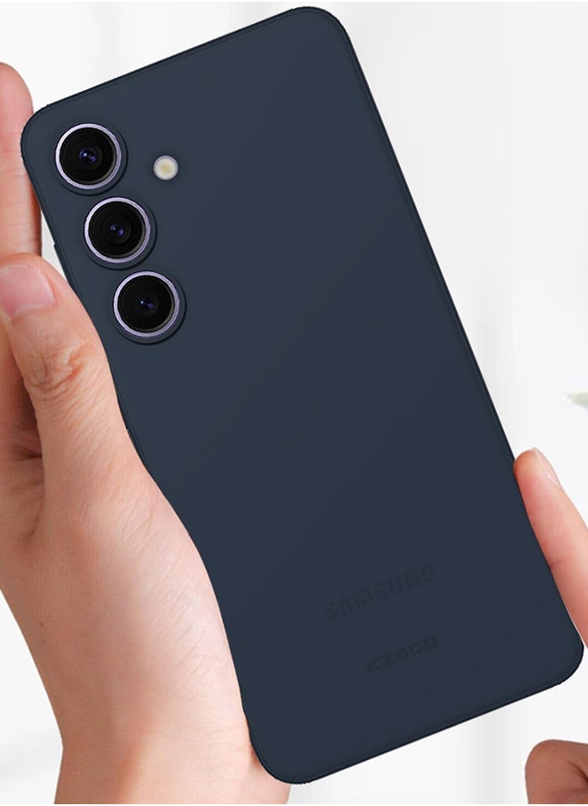 Samsung Galaxy S24 Plus Case Slim Thin Air Skin Full Coverage Protective Case Sturdy Durable Thin Case Drop Protection Case Cover Transparent Midnight Blue
