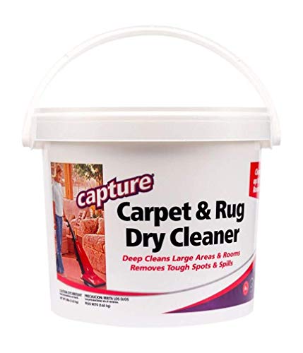Capture Capture Carpet  Rug Dry Cleaner wResealable lid  Home Car Dogs  Cats Pet Carpet Cleaner Solution  Strength Odor Eliminator Stains Spot Remover Non Liquid  No Harsh Chemical 8 Pound 