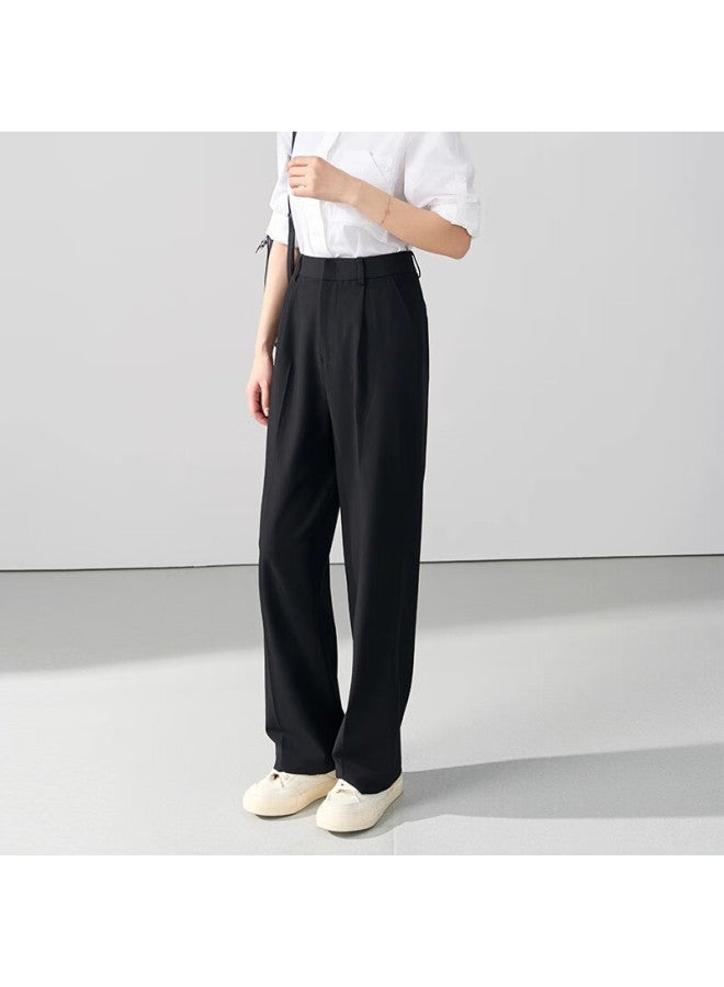 Lady Bird Miss Bode Women's Suit Pants, Formal Wear For Pee Women, Straight-leg Trousers, Professional Interview Attire, Black Dress Pants, Size M - Image 3