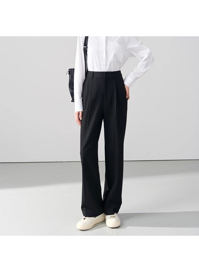 Lady Bird Miss Bode Women's Suit Pants, Formal Wear For Pee Women, Straight-leg Trousers, Professional Interview Attire, Black Dress Pants, Size M - Image 4