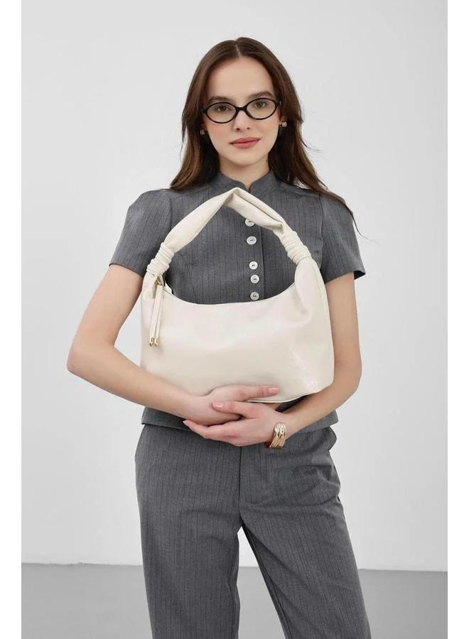 Shule Bags  Harlow Oval Shoulder Bag Cream for Women | Best Price UAE