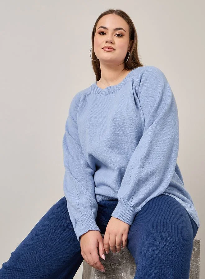 ستايلي Solid Oversized Sweater