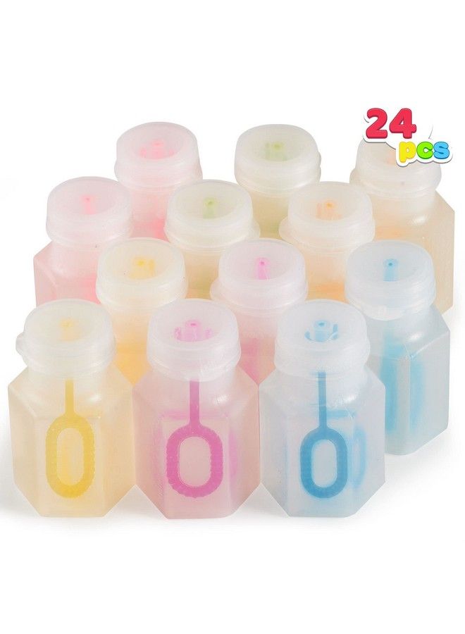 JOYIN 24 Pcs Mini Bubble Wands Assortment Party Favors Toys For Kids Child Summer Gifts Bubbles Fun Toys Wedding Bath Time Summer Outdoor Gifts For Girls Boys - Image 1